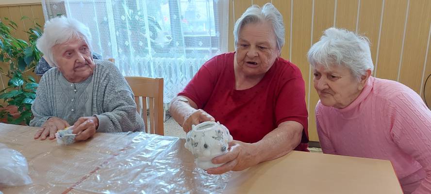 Ukázka ručních prací paní Šandorová
