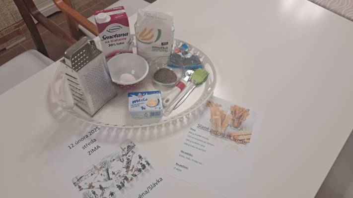 Smyslová aktivizace - slané tyčinky