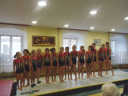 Vystoupení gymnastek