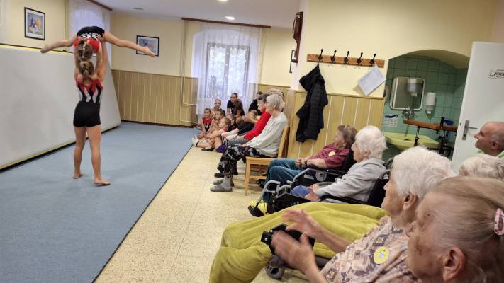Vystoupení gymnastek