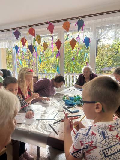 Tvoření s dětmi z MŠ