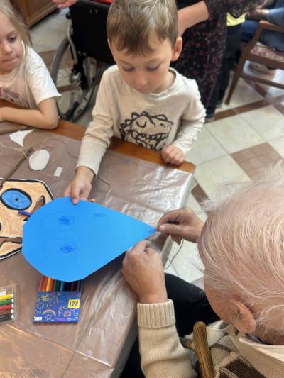 Tvoření s dětmi z MŠ