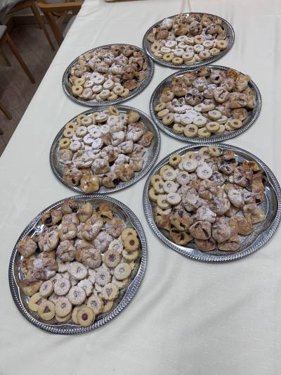 Připravené pohoštění na 1. adventní neděli