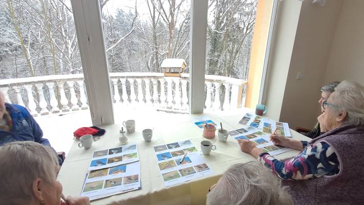 Ke sčítání ptáčků jsme si uvařili kávu