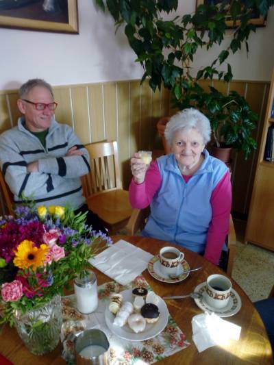 Oslava narozenin paní Bognárové