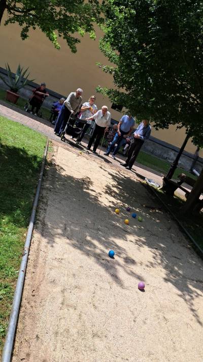 Petanque na venkovním hřišti